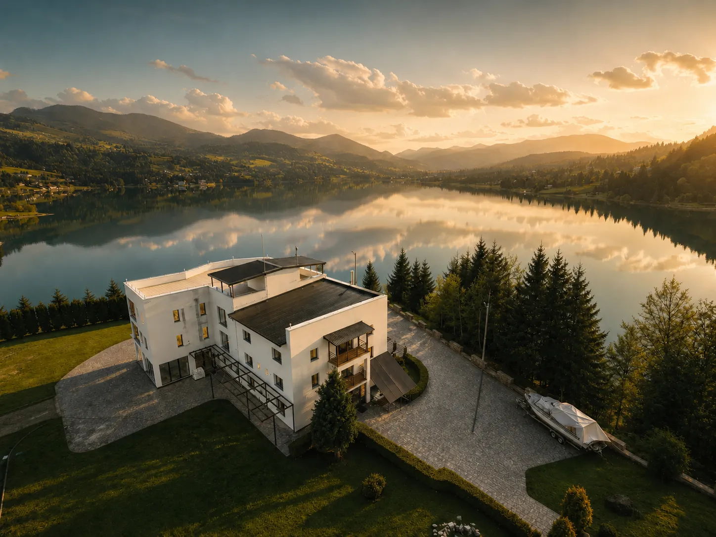 Colibița Island Retreat Architecture